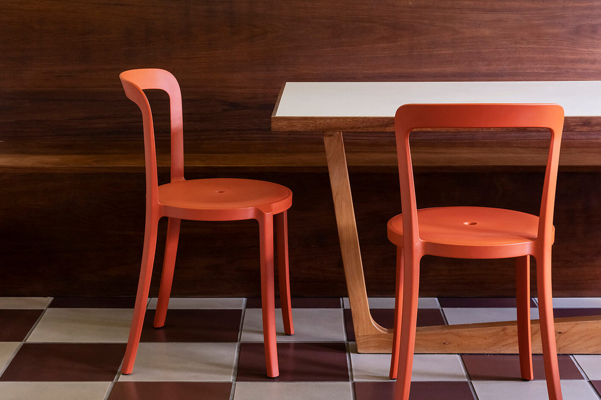 On & On Stacking Chair in lifestyle shot